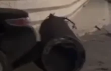 Fragmenty irańskiej rakiety zestrzelonej nad Jordanią