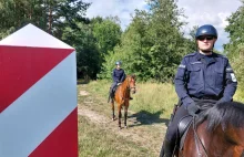 Tomaszowscy policjanci strzegą granicy z Białorusią