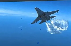 Amerykanie pokazali nagranie ze zderzenia rosyjskiego SU-27 i drona MQ-9 Reaper