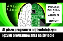 AI pisze program w najtrudniejszym języku programowania na świecie (asembler + C