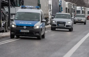 Protest na granicy. Policja podjęła interwencję