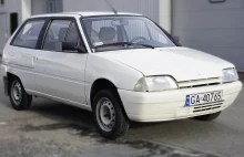 Citroën AX z niewielkim przebiegiem na sprzedaż. To wersja TEN z 1991 roku