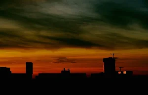 Zachód Słońca Katowice 20/10/2024 Fot.Piotr Witowski Urokliwy Śląsk