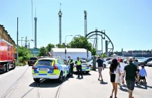 Wypadek na kolejce górskiej w parku rozrywki Gröna Lund w Sztokholmie.