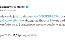 Konfederacja: "(Ćwięk) Nie ma żadnych związków z Konfederacją."