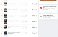Na Allegro stabilnie. 59.22 zł za wysyłkę 8 książek z Krakowa.