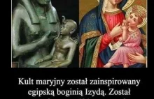 Wizerunek papieża na krzyżu pod Jezusem