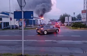 Pożar na terenie dawnego marketu Majster przy Przemysłowej!