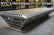 Nie dla bezdomnego ławka w NY