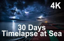 30-dniowy film poklatkowy na morzu | 4K