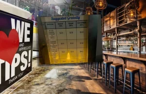 15 proc. napiwku obrazą dla kelnera? 10% dla automatu? Odklejka napiwkowa w Usa