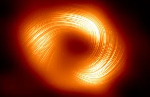 Silne spiralne pola magnetyczne na obrzeżach centralnej czarnej dziury Galaktyki