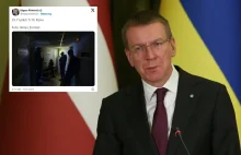 Prezydent Łotwy i premier Litwy spędzili 6 godzin w schronie w Kijowie