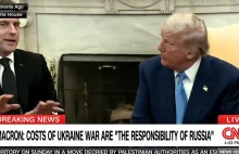 Emanuel Macron przerywa trumpowi i wyjaśnia jego łgarstwa w wywiadzie na żywo