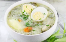 Zupa szczawiowa z dużą zawartością białka