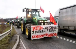 Proputinowskie hasła na rolniczych protestach. Stanowcza odpowiedź MSZ