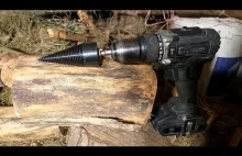 Wood splitting cone for screwdriver. Drill splitter 42mm