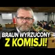 Skandal!Grzegorz Braun,nasz ulubiony gaśniczy wyrzucony z obrad sejmowej komisji