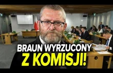 Skandal!Grzegorz Braun,nasz ulubiony gaśniczy wyrzucony z obrad sejmowej komisji