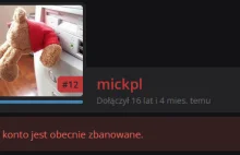 MickPL z banem za brak tagów politycznych na wykopie xD