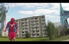 VFX Fan Made Spiderman in Germany Real Life Web Attack