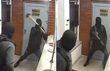 Zamaskowani, z młotami, próbowali obrabować kantor w Szczecinie [WIDEO]
