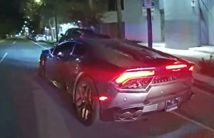 Policyjny pościg za kradzionym Lamborghini