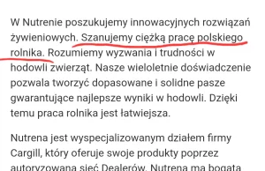 Nutrena / Cargill - szanuje ciężką pracę polskiego rolnika ....