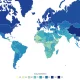 Mapa - Średnie IQ według kraju w 2024 r.