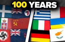 Jak zmieniał się wygląd flag europejskich państwa w ciągu ostatnich 100 lat