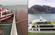 Tragiczne zatonięcie statku turystycznego na Zatoce Ha Long w Wietnamie