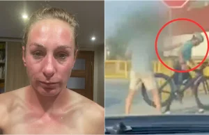 Triathlonistka zaatakowana za jazdę obok ścieżki rowerowej