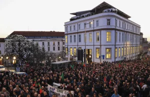 Ogromny protest w Porto. Policjanci wyszli na ulice miasta