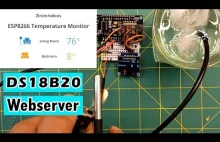 Using the DS18B20 thermometer on the web server and OLED | ds18b20 tempe...