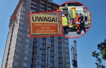 Wypadek na budowie hotelu. Dwóch pracowników spadło z 18. piętra