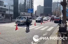 Japonia protesty pod ambasadą rosyjską
