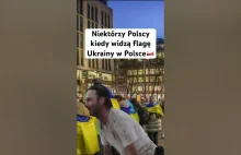 Reakcja Polaków na Ukraińskąflagę w Polsce Oczywiście to jest żart #polska #ukra