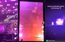 "Siara k... stara" ze sceny na koncercie Kinnego Zimmera na miejskiej imprezie