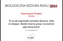 Popularny tiktoker nominowany do Biologicznej Bzdury Roku