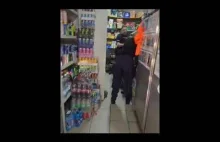 Policja i nieudolna"interwencja" do pijanego typa w Żabce.