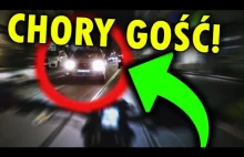 Pamiętacie kuriera jedzeniowego na rowerze jadącym 80km/h+? Znów dał popis