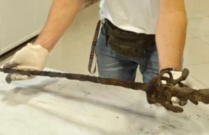 Niezwykłe odkrycie nad Wisłą rapier z czasów Potopu Szwedzkiego