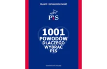 Wydawnictwo Polskie publikuje książke 1001 powodów dlaczego wybrać PiS