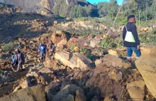 Setki ofiar osunięcia ziemi w Papui-Nowej Gwinei