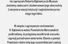 Oświadczenie Muzeum Powstania Warszawskiego o wizycie Bąkiewicza