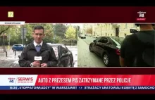 Auto z prezesem PIS zatrzymane przez policję