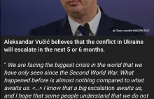 Prezydent Serbii: Czeka nas wielka eskalacja