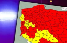Zagrożenie pożarowe w Polsce - mapa.