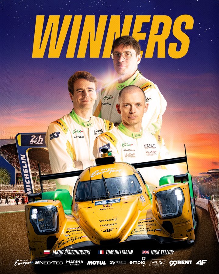 Inter Europol Competition też wygrał wyścig 24h LeMans w klasie LMP2