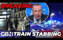 Atak nożownika w pociągu w UK. Co najmniej 10 osób rannych.